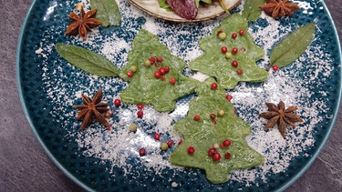 Gefüllte Weihnachtsbaum-Nudeln mit Gorgonzola und Kartoffeln | Bild: Wir in Bayern